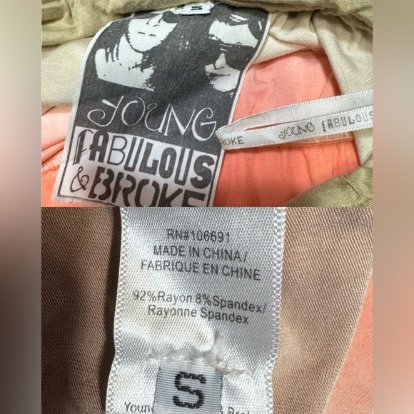 Young, Fabulous, & Broke Sleeveless Tye Die Dress with Pockets Size Small - Picture 15 of 16